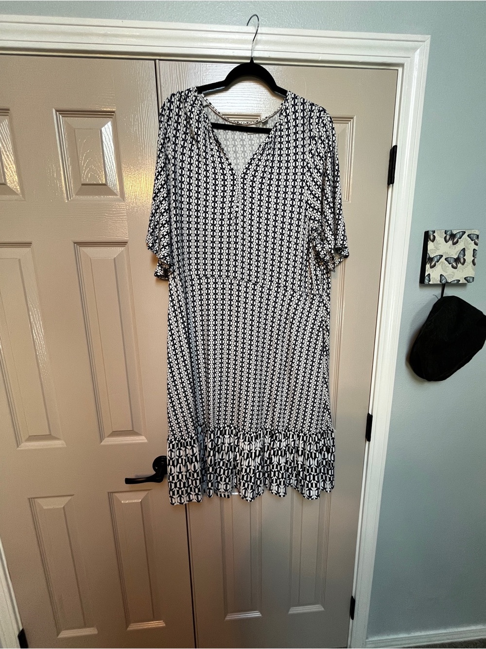 Boden Midi Dress with Ruffle Hem 20 w